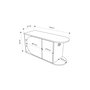 Hanah Home Nova Shoe Bench - Roble y Blanco